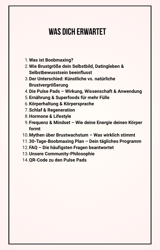 Boobmaxing E-Book - Größere Brüste ohne OP