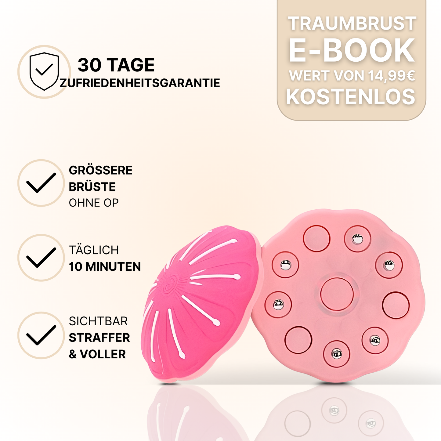 Pulse Pads - 3 in 1 Technologie für größere Brüste